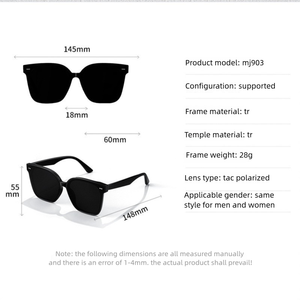 แว่นกันแดดโพลาไรซ์แบรนด์ดังคุณภาพสูงแว่นกันแดดสำหรับผู้ชายผู้หญิงแว่นตานิรภัยสำหรับ Uv400แว่นกันแดดดีไซน์เนอร์ - Product Image 6
