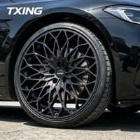 Nouvelles jantes de voiture en alliage d'aluminium forgé de 18 à 22 pouces, tailles personnalisées, design maillé, finition peinte, haute performance