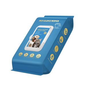 Lingettes Nettoyantes Personnalisées en Gros pour Animaux de Compagnie – Lingettes Anti-Taches de Larmes Naturelles et Biologiques pour Chiens et Chats – Outil de Toilettage Doux pour Peaux Sensibles - Product Image 1