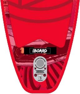Iboard 11' <strong>Red</strong> Drop Stitch Inflatable <strong>Stand</strong>-Up <strong>Paddle</strong> Board for Ocean Waters Surfing Accessory - Product Image 2