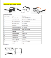 Lunettes Intelligentes IA G09-X Personnalisables OEM en Gros avec Lecture Audio Bluetooth, Appels Mains Libres et Traduction – Lunettes Audio Bluetooth