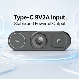 Cargador Portátil Inalámbrico <span class=keywords><strong>3</strong></span> en 1 de Alta Eficiencia, Plataforma de Carga Rápida de 15 W con Indicador LED para iPhone, <span class=keywords><strong>Airpods</strong></span> Pro, iWatch - Product Image 3