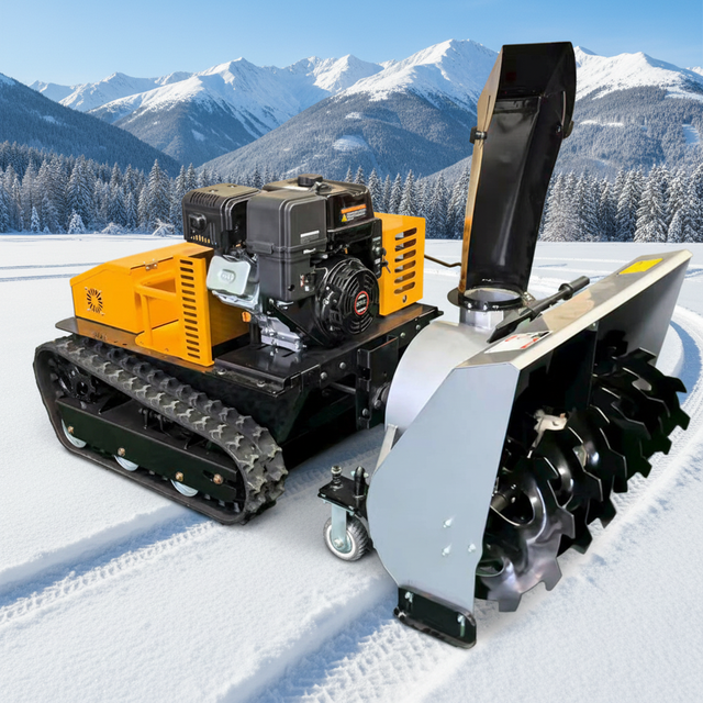 China Brand All Terrain Robot Lawn Mower Cordless Track Type Snow Sweeper Lawn Mower Farm Autonomous Electric Start Lawn Mower