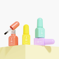 Flacon d'échantillon de vernis à ongles en verre miniature de 2 ml, logo personnalisé, conteneur vide pour nail art, emballage pour vernis gel UV