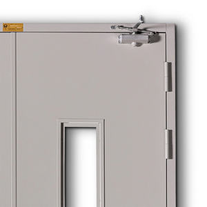 Portes roulantes coupe-feu en acier inoxydable personnalisées professionnelles avec style moderne pour les appartements, les hôtels et les écoles fabriquées en Chine - Product Image 2