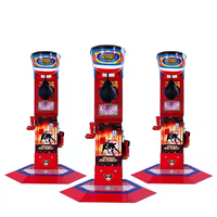Machine de jeu d'arcade de boxe Dragon Fist en métal, à monnayeur anglais, pour le sport, avec garantie d'un an pour les centres de jeux