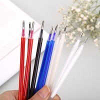 Stylos marqueurs promotionnels effaçables à pointe bille en plastique de 1,0 mm à tige épaisse, à encre évanescente haute température pour vêtements
