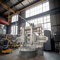 Torno vertical CNC de columna única para mecanizado de alta resistencia de piezas metálicas de gran diámetro para línea de producción de bridas y rodamientos aeroespaciales