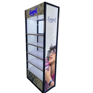 Bevis Acrylic hiển thị mỹ phẩm đứng rõ ràng nhựa Kem chống nắng Kit hiển thị kệ nhà máy tùy chỉnh LED chiếu sáng cho cửa hàng bán lẻ - Product Image 1