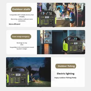 300W DC 리튬 이온 휴대용 가정용 태양광 야외 파워뱅크 UPS 에너지 저장 비상 전원 공급 장치 - Product Image 3