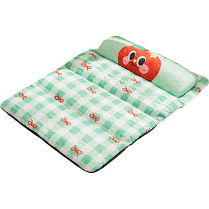 Tapis pour animaux de compagnie, rectangulaire, respirant, vert et bleu, pour chien, pour dormir, utilisation été et hiver - Product Image 5