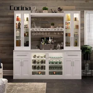 Modern coffee shop design bar cabinet wine cabinet bar counter kitchen furniture wholesale bar furniture. reception desk