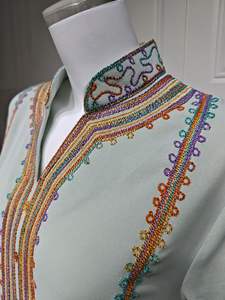 Islamice Clothing Eid <b>Kaftan</b> Arab Embroidery Dubai Abaya <b>Women</b> Muslim Dress Low Price Wholesale Dubai Abaya Muslim - Product Image 4