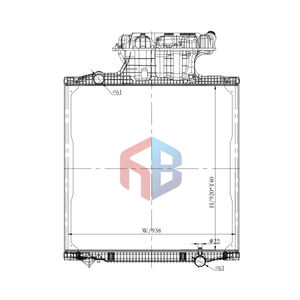 مصنع تصنيع المعدات الأصلية في الصين بالجملة للرجل من سلسلة يورو 6 مصنع مشعاع شاحنة باليورو - Product Image 6