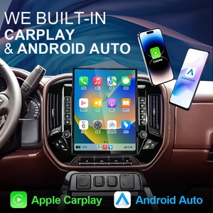 NaviHua 15.6inch 128GB Tesla Style Touch Screen Carplay Upgrade RadioVertical for GMC Sierra Chevrolet Silverado 2014-2019 - Product Image 4