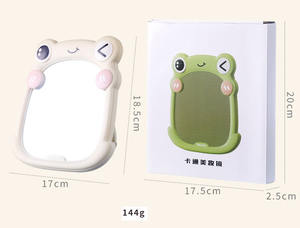 Nouveau miroir de <span class=keywords><strong>maquillage</strong></span> mignon en forme de <span class=keywords><strong>grenouille</strong></span>, nouveau miroir de bureau vertical simple, miroir de beauté pour dortoir, gain de place - Product Image 5