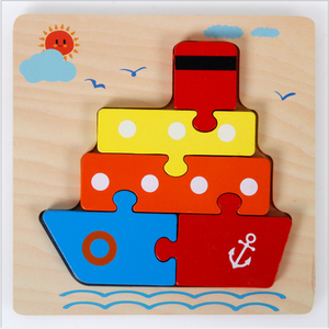 <span class=keywords><strong>Puzzle</strong></span> wooden <span class=keywords><strong>puzzle</strong></span> toy early education children's cognitive wooden 3d three-dimensional building blocks - Product Image 3
