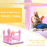 Château gonflable Pink Lemon Bounce LM-009, 13,5 x 11,5 pieds, grand château gonflable, cadeau d'anniversaire, ambiance de fête, mariage