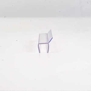 Hydrorelax Frameless Shower Door Seal Strip PVC Rubber Drip Rail Bottom Sweep para Glass Shower Screen 6-12mm - Product Image 1