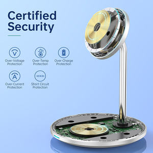 Cargador inalámbrico 2 en 1 para iphone y <span class=keywords><strong>android</strong></span> para <span class=keywords><strong>airpods</strong></span>, producto más vendido, cargador magnético sans fil 15w - Product Image 5