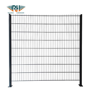 सुरक्षा बाड़ पैनल गैल्वेनाइज्ड एंटी चोरी विरोधी कट बाड़ उच्च सुरक्षा वेल्डेड वायर मेष डबल वायर जाल बाड़ - Product Image 2