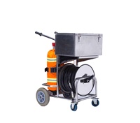 Chariot SCBA d'appareil respiratoire de chariot de Tube Long de qualité pour le cylindre de Fiber de carbone de catastrophe d'incendie