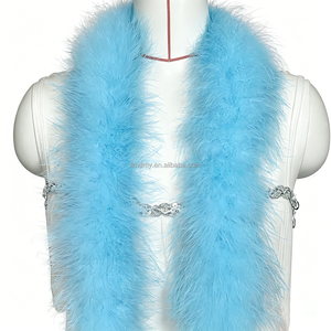 Écharpe à plumes exclusive pour événements gothiques, boa coloré pour fêtes à thème, boa de costume de samba pour le carnaval de <span class=keywords><strong>Venise</strong></span> et du Brésil - Product Image 1