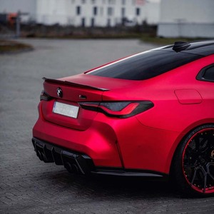 Phim dán xe PET, Vinyl phủ xe màu đỏ kim loại mờ, đổi màu, kích thước 1.52*18M, có lớp thoát khí - Product Image 5