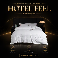 Ensemble de literie complet pour lit Queen, ensemble de literie d'hôtel, ensemble de draps pour lit Super King avec housse de couette en coton biologique pour toutes les saisons