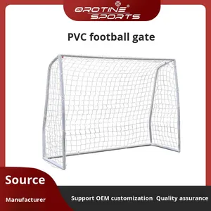 Portería <span class=keywords><strong>de</strong></span> Fútbol Plegable <span class=keywords><strong>de</strong></span> PVC <span class=keywords><strong>de</strong></span> 12x6 Pies con Red - 8 Estacas Metálicas y Bolsa <span class=keywords><strong>de</strong></span> Transporte <span class=keywords><strong>de</strong></span> 600D para Entrenamiento en Patio Trasero, Parque o Playa - Product Image 2