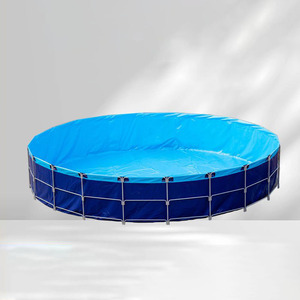 定制大容量多功能PVC Aquaponics养鱼场水箱塑料水族馆，带集成气泵 - Product Image 1