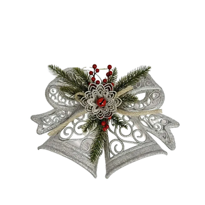 Décorations de sapin de Noël compactes, exquises, nouveau commerce extérieur avec nœud, attrayantes pour les fêtes - Product Image 4