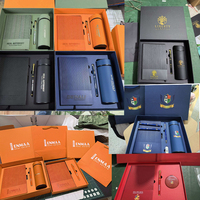 Carnet de notes professionnel en cuir PU A5 personnalisé, ensemble cadeau d'entreprise avec stylo, journal professionnel pour cadeaux promotionnels