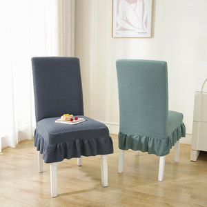 Thickened dining table and chair covers, 2022 new style, universal chair covers with integrated backrest, suitable for solid - Product Image 3