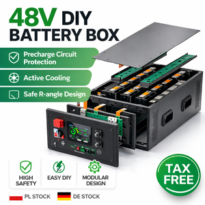 <span class=keywords><strong>Kit</strong></span> de boîtier de batterie LiFePO4 DIY 48V 51.2V 280Ah 306Ah 314Ah pour 16 cellules avec BMS 200A pour stockage d'énergie <span class=keywords><strong>solaire</strong></span> domestique - Product Image 1