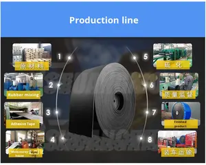 EP500/4 SUNSHINE 1000mm karet bulat blok beton tugas berat & penyortiran buah kecepatan dapat disesuaikan kebersihan mudah sabuk konveyor - Product Image 4