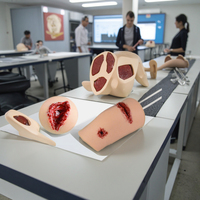 Kit de Modelo Anatómico de Silicona para Educación Médica, Entrenador de Tareas de Control y Detención de Hemorragias para Entrenamiento de Enfermeras en Hospitales