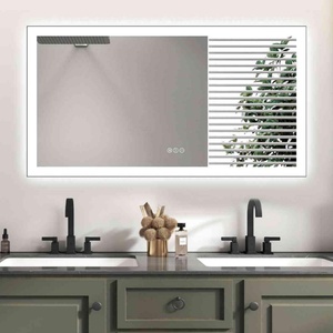 Moderno Miroir <span class=keywords><strong>Led</strong></span> inteligente pantalla táctil pared colgada inteligente barbería maquillaje baño tocador luz espejo - Product Image 1
