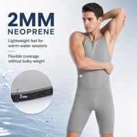 Combinaison de surf en néoprène de 2 mm pour homme avec fermeture Velcro, néoprène Limestone, combinaison de surf pour le printemps