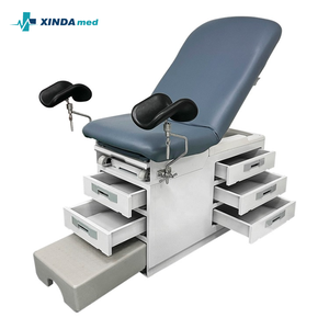 Mesa de Exploración y Operaciones Ginecológicas Eléctrica de Acero, Cama de Hospital con Altura Ajustable y Cajones para Uso Clínico y Médico - Product Image 2