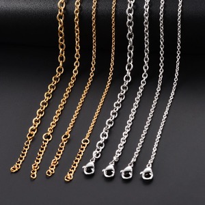 Bracelet Rolo Link O, largeur de chaîne 1,5/1,9/2,3/4,2 mm, acier inoxydable, couleur or, pour femmes et hommes, bijoux, cadeau - Product Image 2