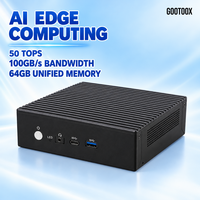 Kotak Komputasi AI Edge 64GB RAM 100GB/s Bandwidth Inference Engine untuk Pemeliharaan Prediktif