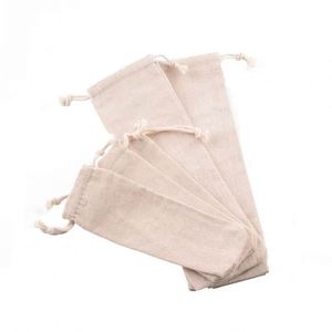 Bolsa de almacenamiento portátil de algodón y lino con cordón para cubiertos, venta al por mayor, bolsa de algodón y lino para cucharas - Product Image 3