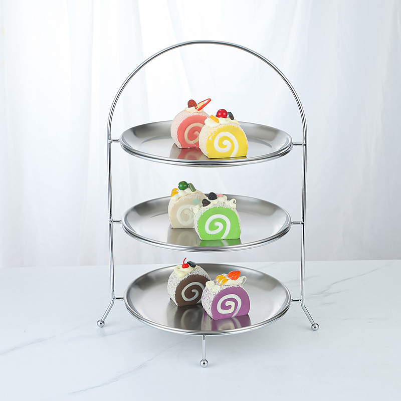 Three-tier multi-purpose shelf (silver set)
