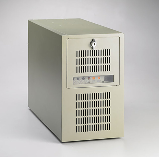 IPC-7220 Industrial Wall/Desktop Chassis for ATX Motherboard, Lockable Front Door, Shock-Resistant, Redundant PSU Option