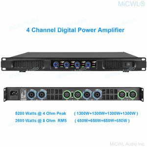 MiCWL 4 canali 5200W classe D <span class=keywords><strong>CA</strong></span> amplificatore di potenza digitale 4x1300W AMP uscita di picco - Product Image 6