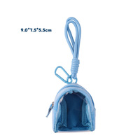 Sac de rangement transparent en peluche créatif, mini porte-monnaie mignon, sac à écouteurs en toile, sac à monnaie sucré