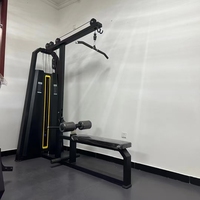 Équipement de fitness de luxe : Appareil de traction dorsale et de rameur réglable en acier avec sélection de charge par broches