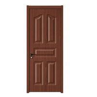 Porte intérieure accordéon moderne en bois et PVC coloré avec finition coulissante