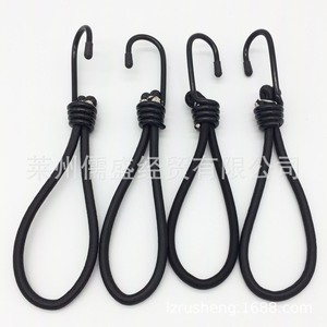 Manufacturer supplies single-hook elastic rope, luggage rope, camping tent <b>tarp</b> pull rope, outdoor ground peg fixing hooks, and - Product Image 2